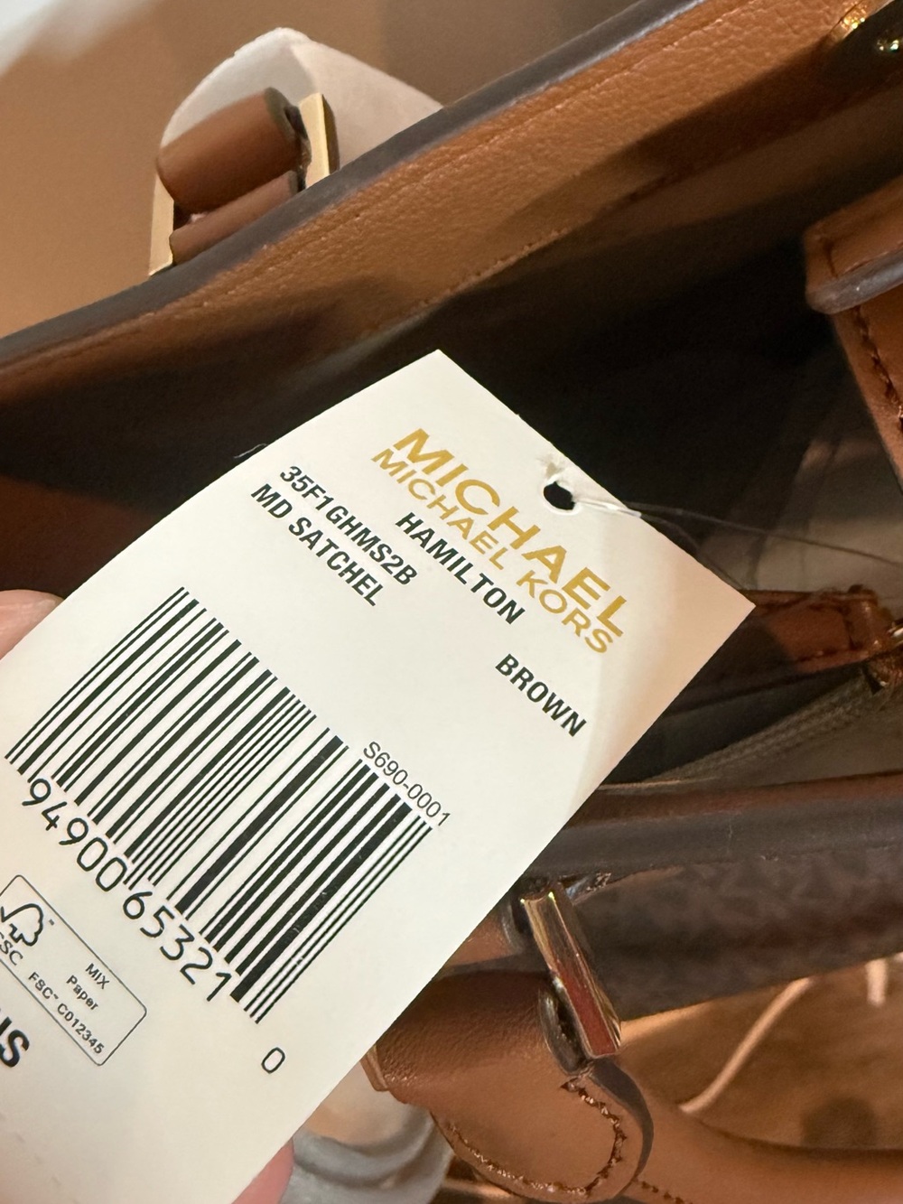 Michael Kors Hamilton Medium Logo Satchel - Picture 9 of 9